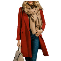 Heidi Elegant Coat in Red