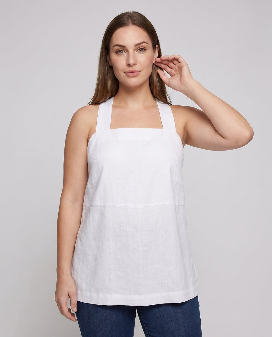 Helena Airy Linen Top