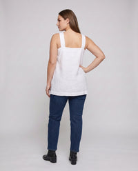 Helena Airy Linen Top