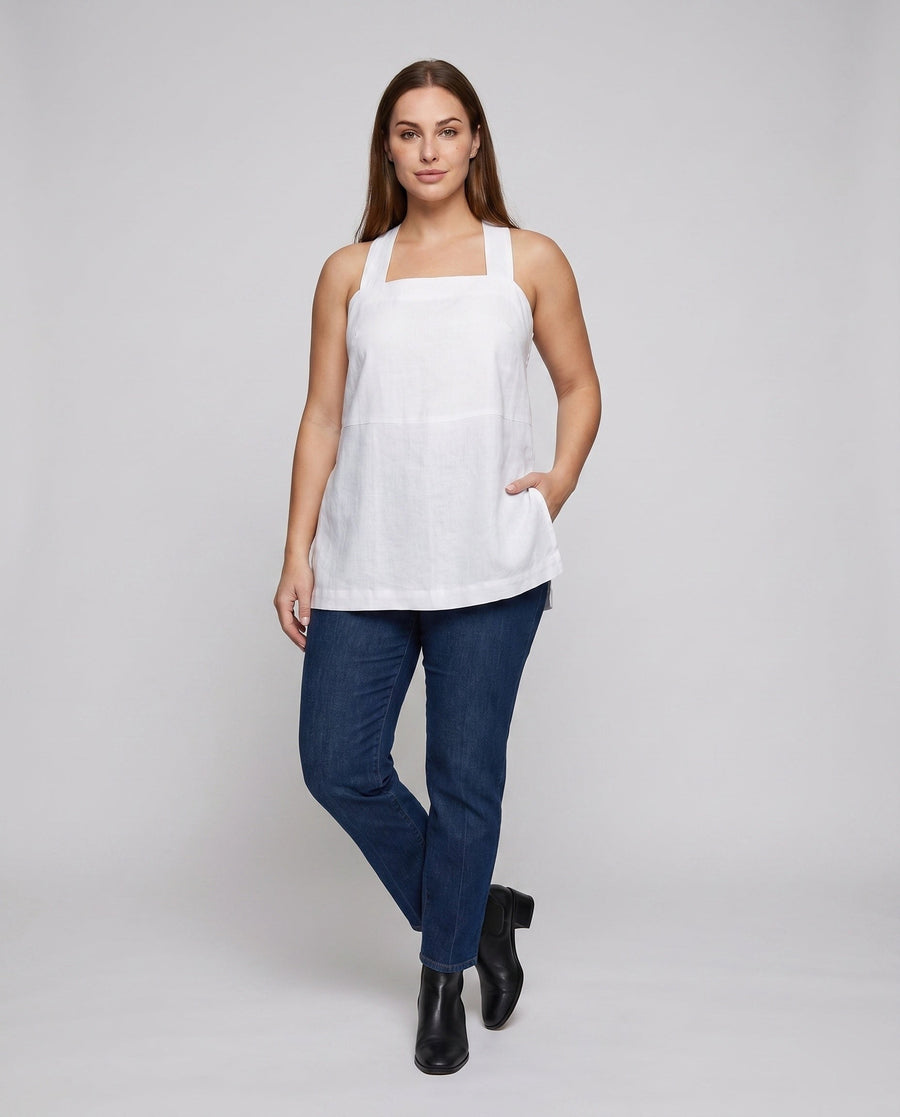 Helena Airy Linen Top