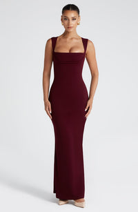 Susan Maxi Dress – Cherry Lacquer