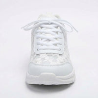 Helena Sneakers with Lace-Up in White