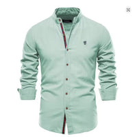 Hendrik Elegant Linen Shirt in Green