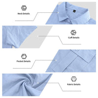 Hendrik Linen Blend Shirt with Short Sleeve and Drawstring Waist