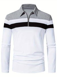 Hendrik Shirt with Zip Front in White
