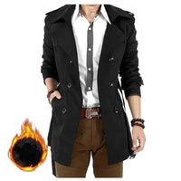 Hendrik Trench Coat in Dark Grey