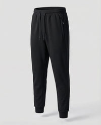 Hendrik Trousers with Zip Front in Black