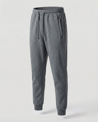 Hendrik Trousers with Zip Front in Dark Grey