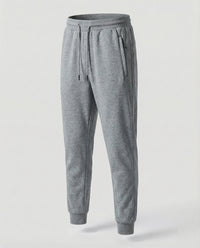 Hendrik Trousers with Zip Front in Grey