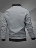 Thijs | Men's Casual Bomber Jacket with Baseball Collar
