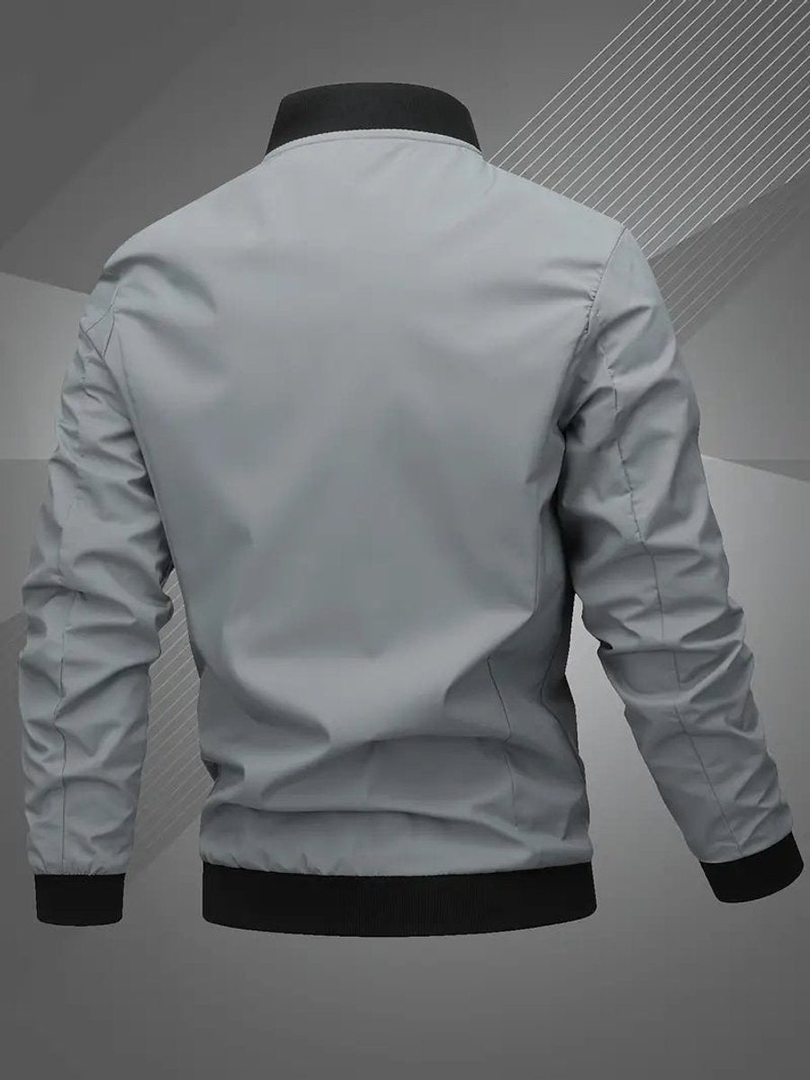 Thijs | Men's Casual Bomber Jacket with Baseball Collar