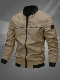 Thijs | Men's Casual Bomber Jacket with Baseball Collar