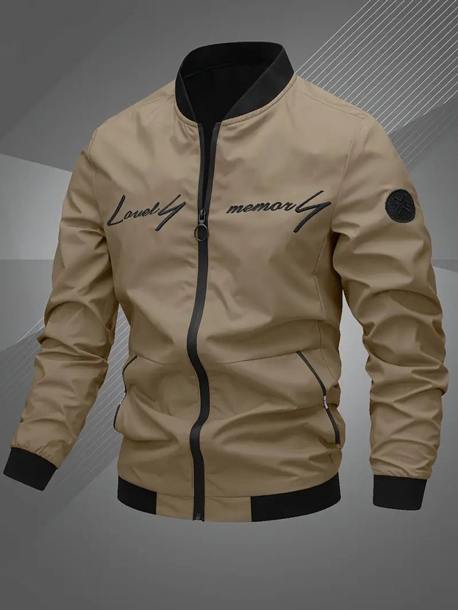 Thijs | Men's Casual Bomber Jacket with Baseball Collar