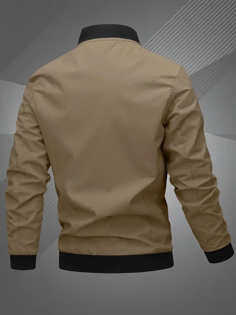 Thijs | Men's Casual Bomber Jacket with Baseball Collar