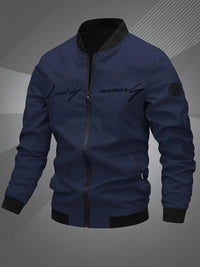 Thijs | Men's Casual Bomber Jacket with Baseball Collar