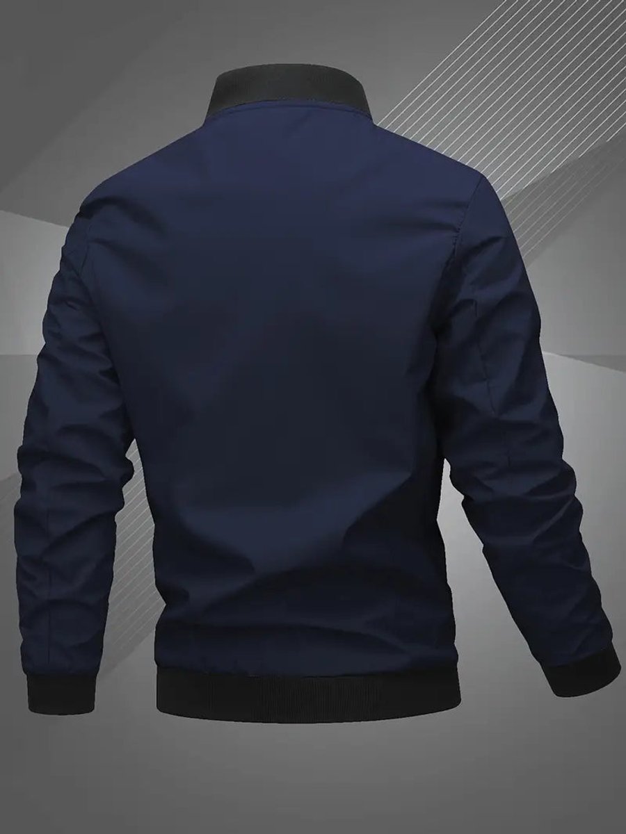 Thijs | Men's Casual Bomber Jacket with Baseball Collar