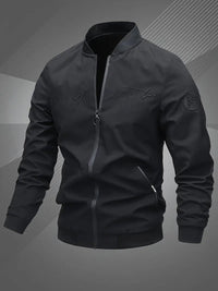 Thijs | Men's Casual Bomber Jacket with Baseball Collar