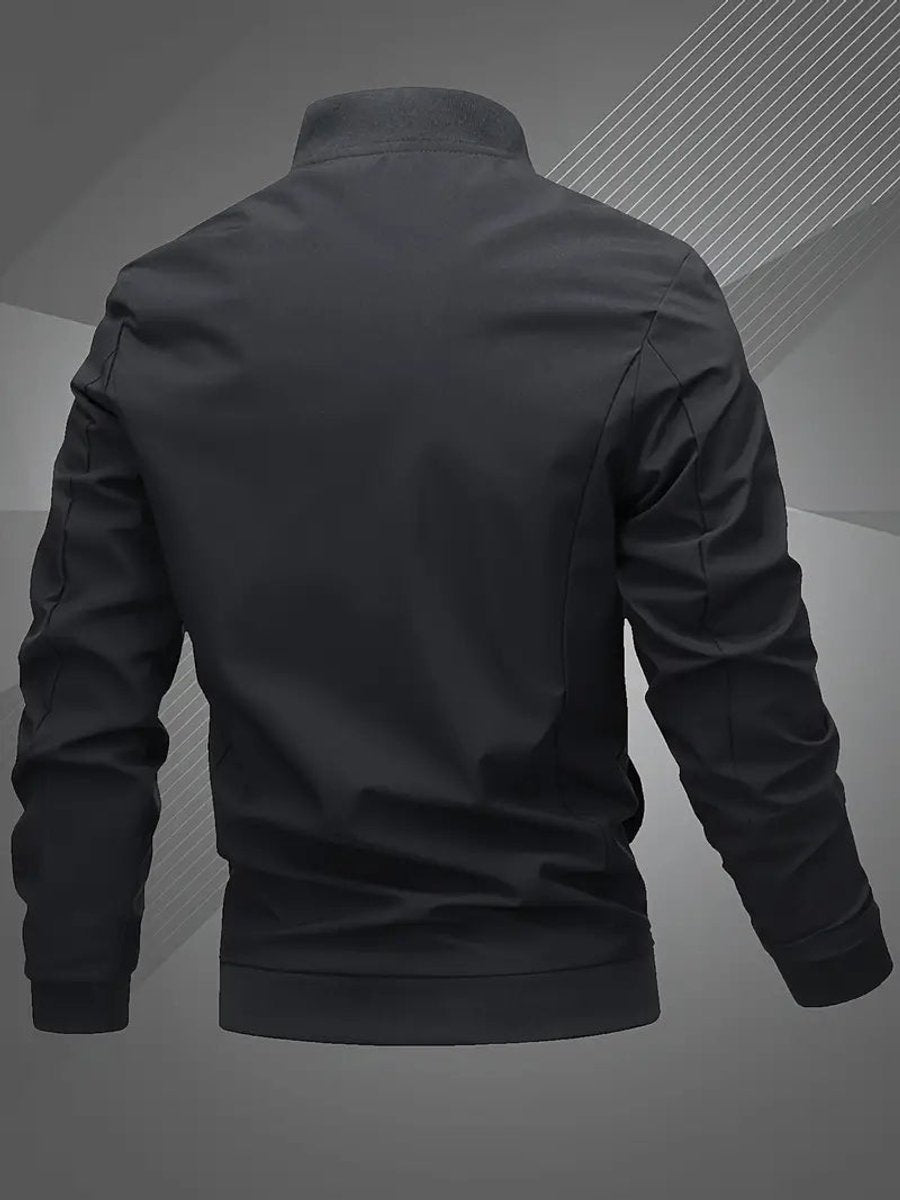 Thijs | Men's Casual Bomber Jacket with Baseball Collar
