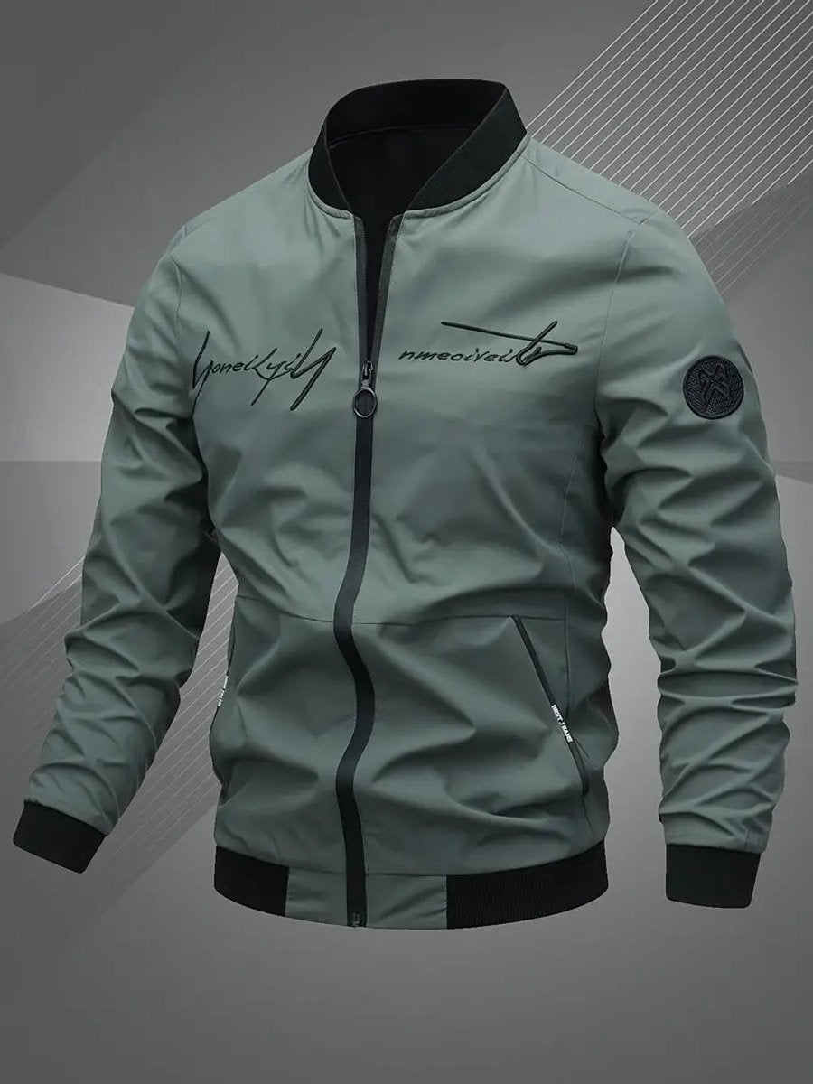 Thijs | Men's Casual Bomber Jacket with Baseball Collar