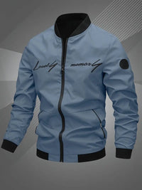 Thijs | Men's Casual Bomber Jacket with Baseball Collar