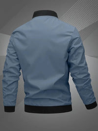 Thijs | Men's Casual Bomber Jacket with Baseball Collar