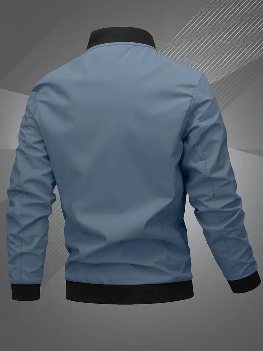 Thijs | Men's Casual Bomber Jacket with Baseball Collar