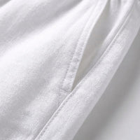 Noud | Men's Relaxed Fit Linen Drawstring Trousers