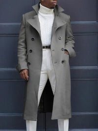 Men's Trench Coat Double Breasted