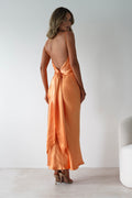 Hermie Silky Satin Maxi Dress