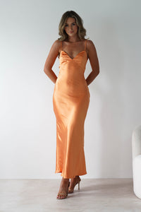 Hermie Silky Satin Maxi Dress