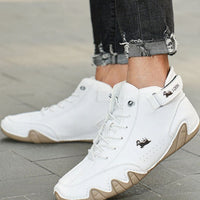 Moritz | Men's Comfortable Lace-Up Leather Barefoot Ankle Boots