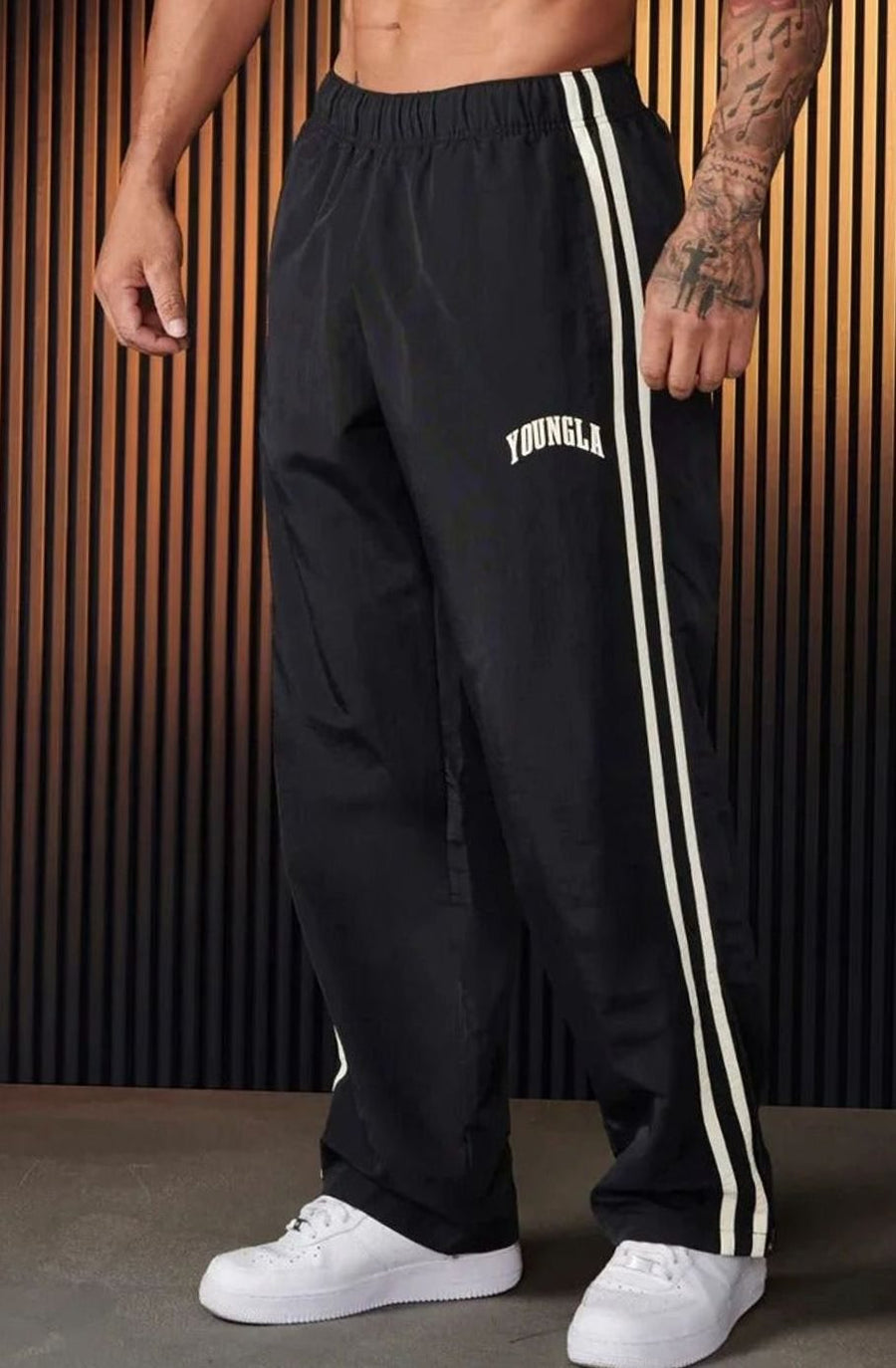Tobias | Men's Side Stripe Elastic Waist Joggers