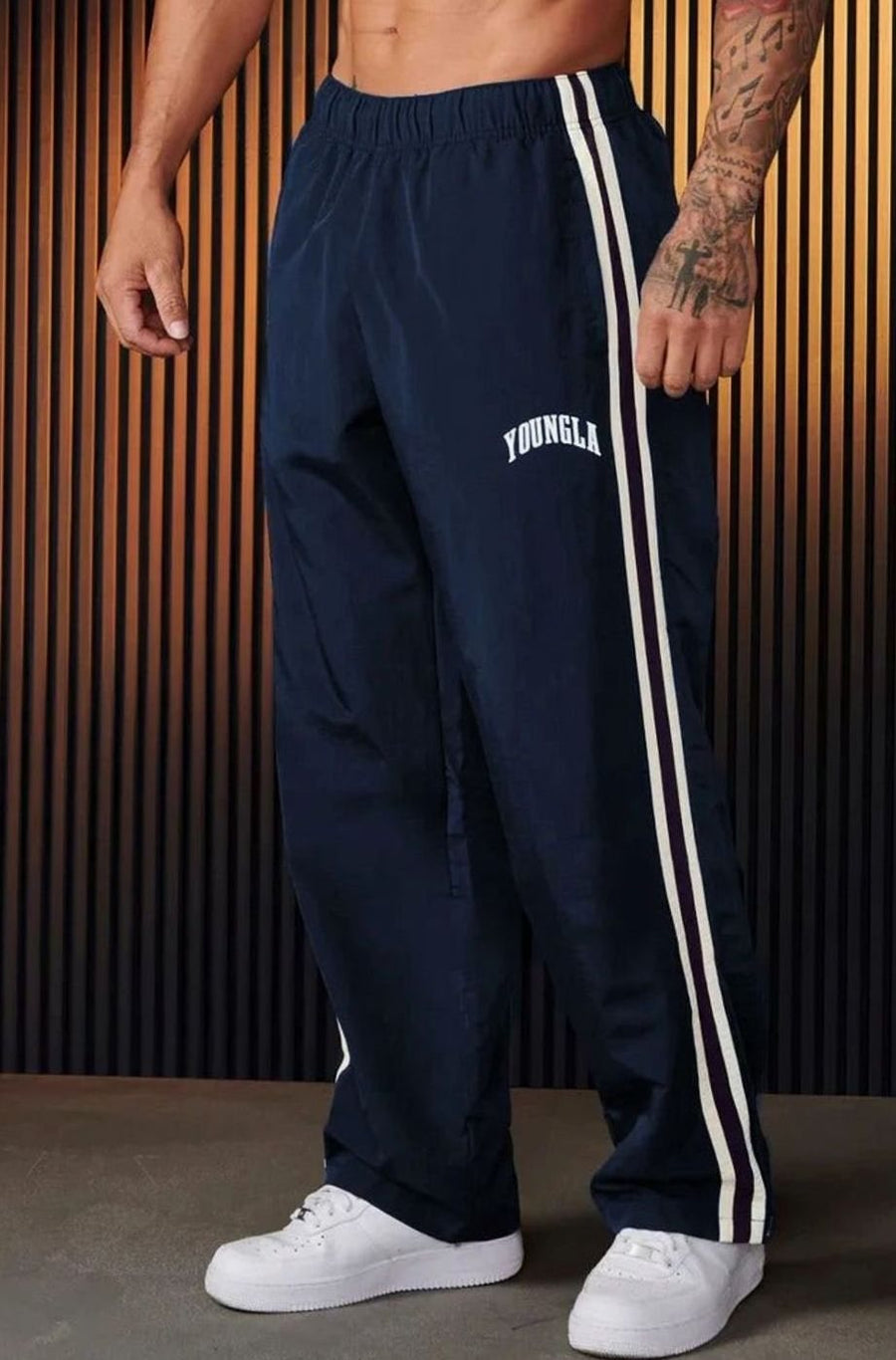 Tobias | Men's Side Stripe Elastic Waist Joggers