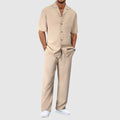 Fabian | Men's Short Sleeve Shirt and Shorts Summer Set