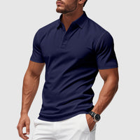 Julian | Men's Short Sleeve Slim Fit Button Polo Shirt