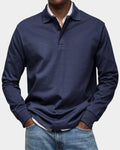 Niklas | Men's Breathable Classic Fit Long Sleeve Polo Shirt