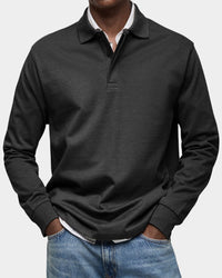 Niklas | Men's Breathable Classic Fit Long Sleeve Polo Shirt