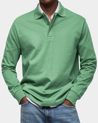 Niklas | Men's Breathable Classic Fit Long Sleeve Polo Shirt