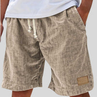 Julian | Men's Linen Shorts with Elastic Drawstring Waist