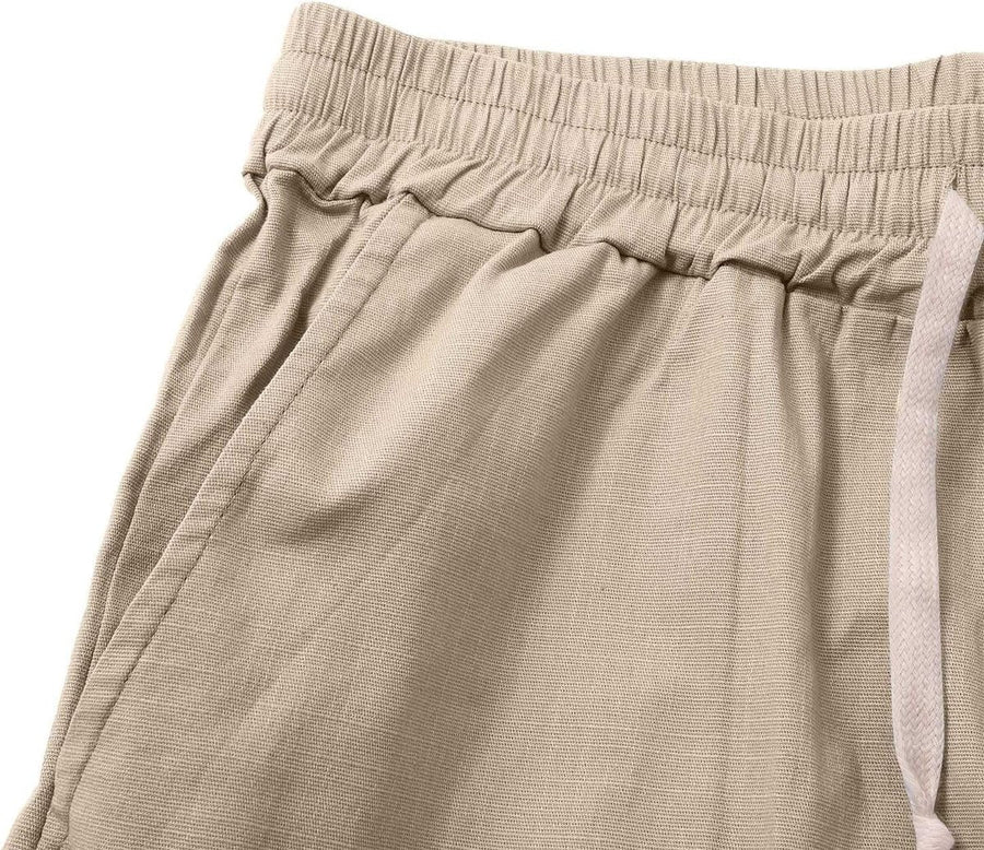 Julian | Men's Linen Shorts with Elastic Drawstring Waist