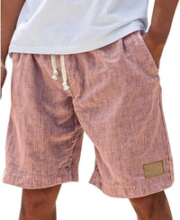 Julian | Men's Linen Shorts with Elastic Drawstring Waist