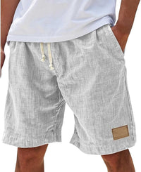 Julian | Men's Linen Shorts with Elastic Drawstring Waist
