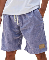 Julian | Men's Linen Shorts with Elastic Drawstring Waist