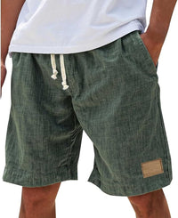 Julian | Men's Linen Shorts with Elastic Drawstring Waist