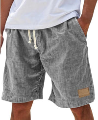 Julian | Men's Linen Shorts with Elastic Drawstring Waist