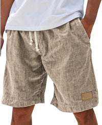 Julian | Men's Linen Shorts with Elastic Drawstring Waist