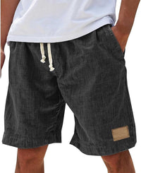 Julian | Men's Linen Shorts with Elastic Drawstring Waist