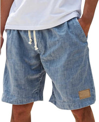 Julian | Men's Linen Shorts with Elastic Drawstring Waist