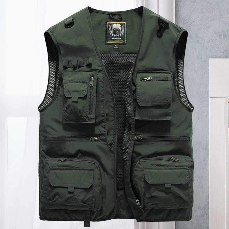Tobias | Men's Breathable Nylon Multi Pocket Outdoor Vest