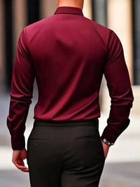 Stefan | Men's Slim Fit Wrinkle Free Long Sleeve Business Shirt